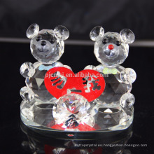 Oso de peluche de cristal especial para la decoración de la boda